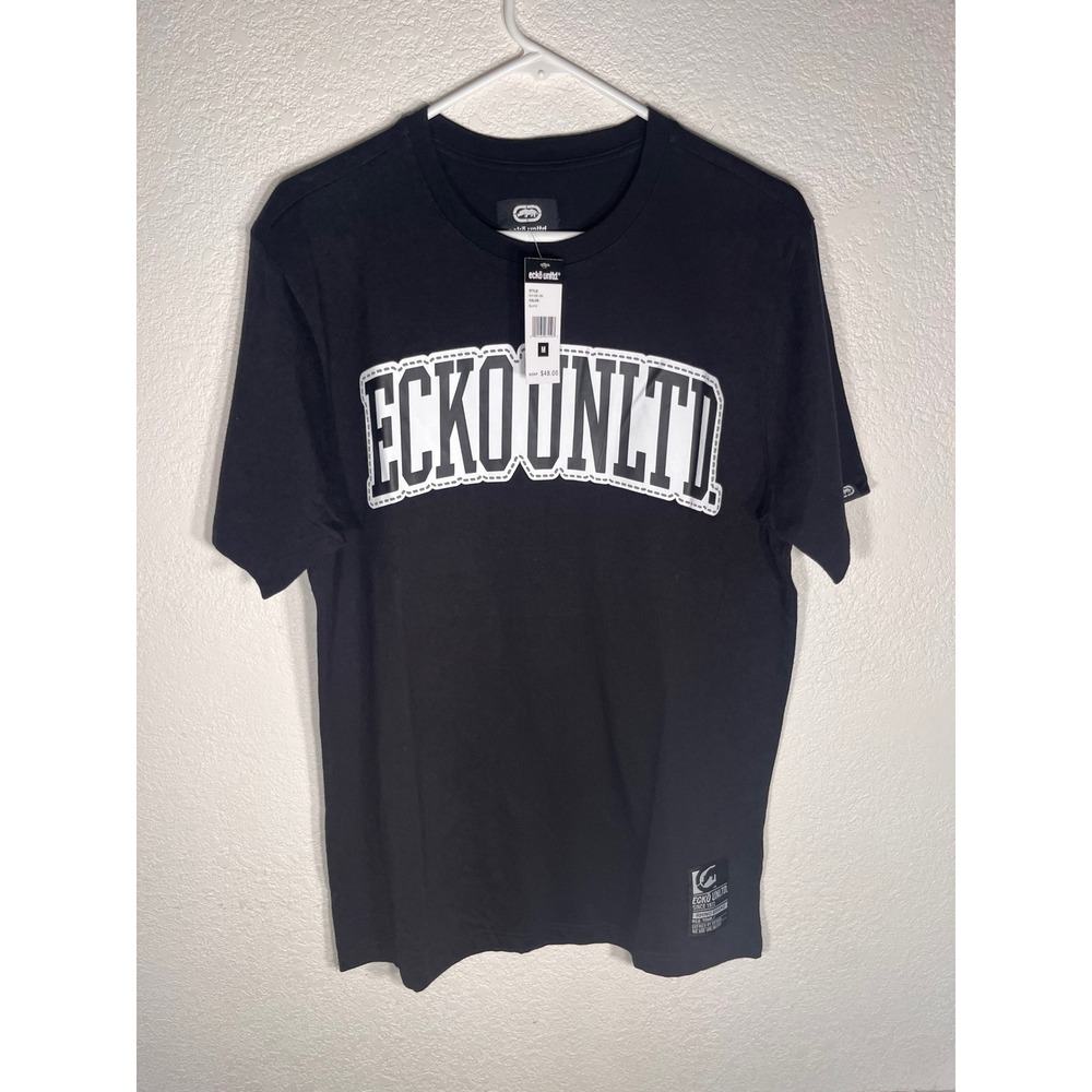 NWT Ecko Unltd Young Men's Black Graphic Tee - Size Small